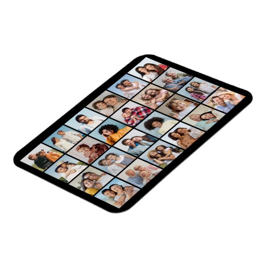 Creëer Uw eigen 24 Fotocollage Flexibel Magneet (Linkerzijde)