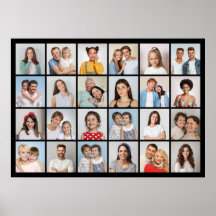 Creëer Uw eigen 24 Fotocollage Poster