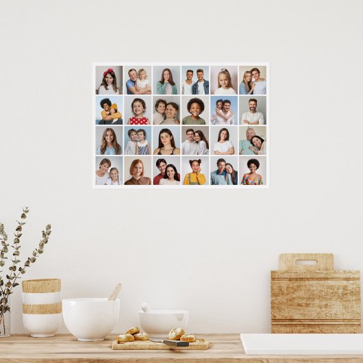 Creëer Uw eigen 24 Fotocollage Poster (Keuken)