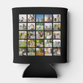 Creëer Uw eigen 25 Fotocollage bewerkbaar Blikjeskoeler (Achterkant)