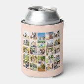 Creëer Uw eigen 25 Fotocollage bewerkbaar Blikjeskoeler (Blikje Voorkant)