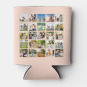 Creëer Uw eigen 25 Fotocollage bewerkbaar Blikjeskoeler (Voorkant)