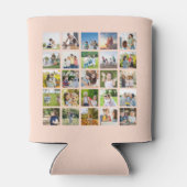 Creëer Uw eigen 25 Fotocollage bewerkbaar Blikjeskoeler (Achterkant)