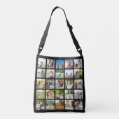 Creëer Uw eigen 25 Fotocollage bewerkbaar Crossbody Tas (Achterkant)