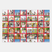 Creëer Uw eigen 25 Fotocollage bewerkbaar Inpakpapier Vel (Voorkant 3)