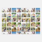 Creëer Uw eigen 25 Fotocollage bewerkbaar Inpakpapier Vel (Voorkant 2)