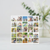 Creëer Uw eigen 25 Fotocollage bewerkbaar Kaart (Staand voorkant)