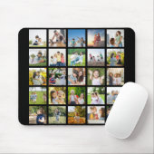Creëer Uw eigen 25 Fotocollage bewerkbaar Muismat (Met muis)