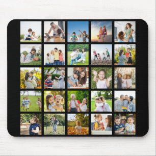 Creëer Uw eigen 25 Fotocollage bewerkbaar Muismat