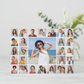 Creëer uw eigen 27 foto collage Kaart (Staand voorkant)