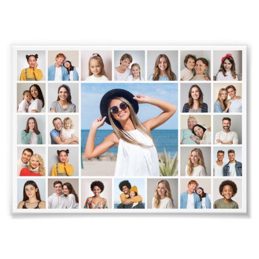 Creëer Uw eigen 27 Fotocollage Fotouitbreiding Foto Afdruk (Voorkant)