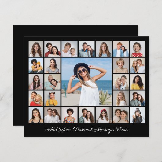 Creëer Uw eigen 27 Fotocollage Papier Blad/Kaart (Voorkant / Achterkant)