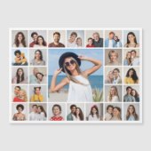 Creëer Uw Eigen 27 Fotocollageen Magnetische Kaart (Voorkant)