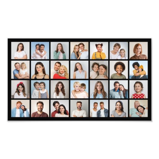 Creëer Uw eigen 28 Fotocollage Fotovergroting Foto Afdruk (Voorkant)