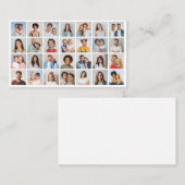 Creëer Uw eigen 28 Fotocollage Pack van 100 Visitekaartje (Voorkant / Achterkant)