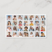 Creëer Uw eigen 28 Fotocollage Pack van 100 Visitekaartje (Voorkant)