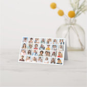 Creëer Uw Eigen 28 Fotocollage Pack van 25 Afsprakenkaart (Voorkant)