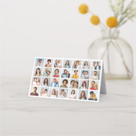 Creëer Uw Eigen 28 Fotocollage Pack van 25 Afsprakenkaart