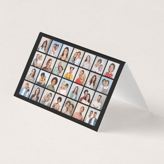 Creëer Uw eigen 28 Fotocollage Pack van 25 Kaarten (Voorkant)
