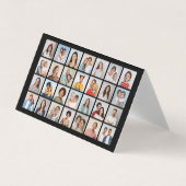 Creëer Uw Eigen 28 Fotocollage Pack van 25 Visitekaartje (Voorkant)