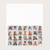Creëer Uw Eigen 28 Fotocollage Pack van 25 Visitekaartje (Buitenkant ongevouwen)