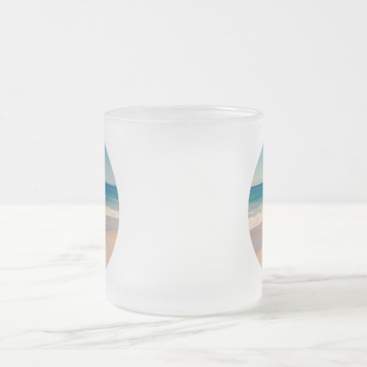 Creëer Uw eigen 2-cirkelfoto Matglas Koffiemok (Center)