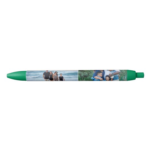 Creëer uw eigen 2 foto gepersonaliseerd zwarte inkt pen (Voorkant)