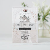 Creëer Uw eigen 2 Foto minimalistische kalligrafie Kaart (Staand voorkant)