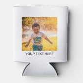 Creëer Uw eigen 2 Foto voor Jouw tekst achter Blikjeskoeler (Voorkant)