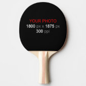 Creëer Uw Eigen 2 Foto'S Aangepaste Ping Pong Padd Tafeltennisbatje (Voorkant)