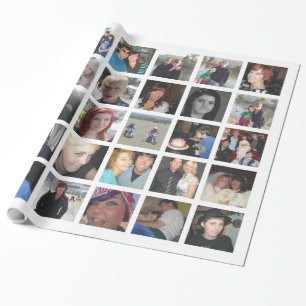 Creëer Uw eigen 30-Afbeelding instagram Fotocolla Cadeaupapier