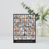 Creëer Uw eigen 30 fotocollage Uw groet toevoegen Kaart (Staand voorkant)