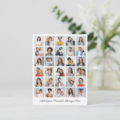 Creëer Uw eigen 30 fotocollage Uw groet toevoegen Kaart (Staand voorkant)