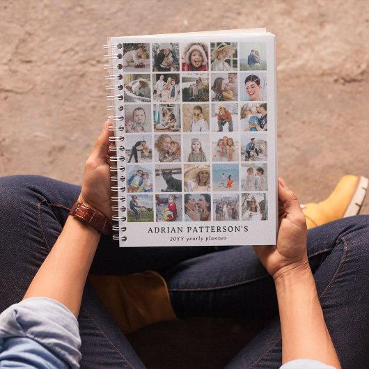 Creëer uw eigen 30 x Fotocollage Jaarlijks Planner