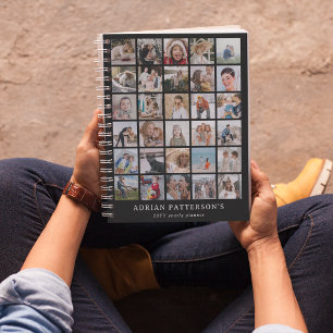 Creëer uw eigen 30 x Fotocollage Jaarlijks Planner