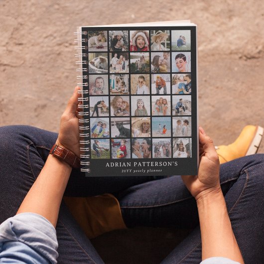 Creëer uw eigen 30 x Fotocollage Jaarlijks Planner