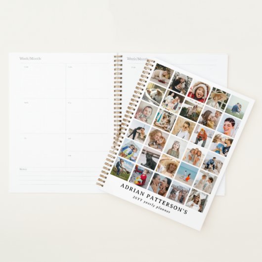 Creëer uw eigen 30 x Fotocollage Jaarlijks Planner (Display)