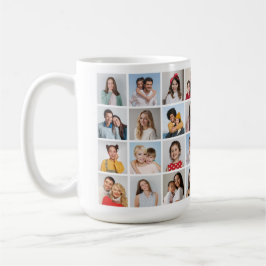 Creëer Uw eigen 32 fotocollage Koffiemok