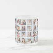 Creëer Uw eigen 32 fotocollage Matglas Koffiemok (Center)