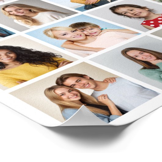 Creëer Uw eigen 32 fotocollage Poster (Hoek)