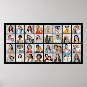 Creëer Uw eigen 32 fotocollage Poster