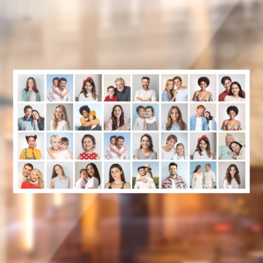 Creëer Uw eigen 32 fotocollage Raamsticker (Vel 2)