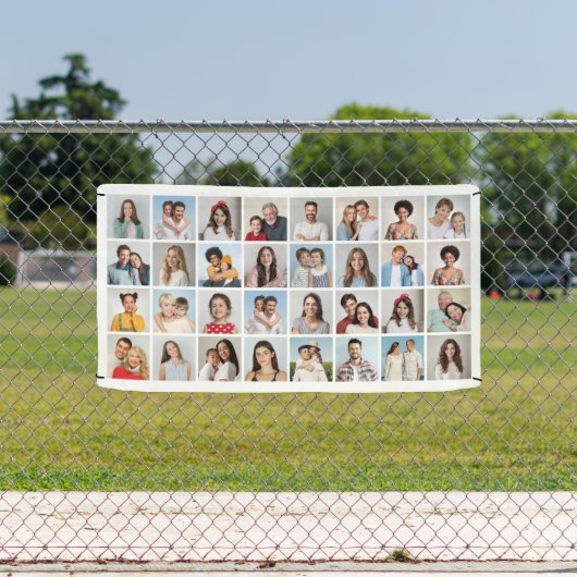 Creëer Uw eigen 32 fotocollage Spandoek (Insitu)