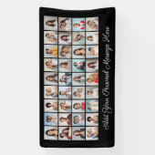 Creëer Uw eigen 36 Foto Collage Editable Color Spandoek (Verticaal)