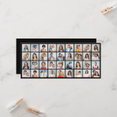 Creëer Uw Eigen 36 Foto Collage Groet Kaart (Voorkant / Achterkant in situ)