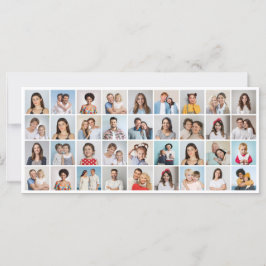 Creëer uw eigen 36 foto collage Wenskaart Kaart