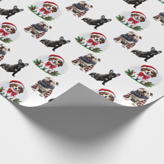 Creëer Uw eigen 3 Aangepast fotocollage Cadeaupapier (Hoek)