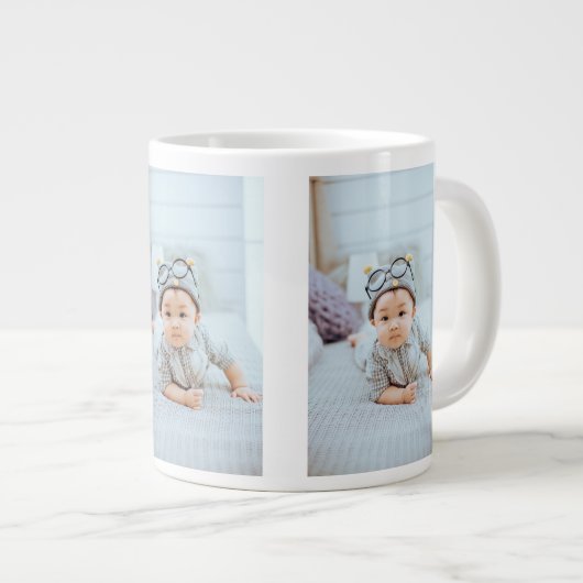 Creëer Uw eigen 3 Aangepast fotocollage Grote Koffiekop (Voorkant rechts)