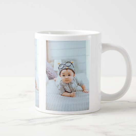 Creëer Uw eigen 3 Aangepast fotocollage Grote Koffiekop (Rechts)