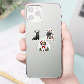 Creëer Uw eigen 3 Aangepast fotocollage Sticker (Telefoon)